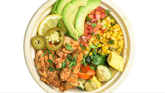 Adobo Chicken & Avocado Bowl (gluten free)