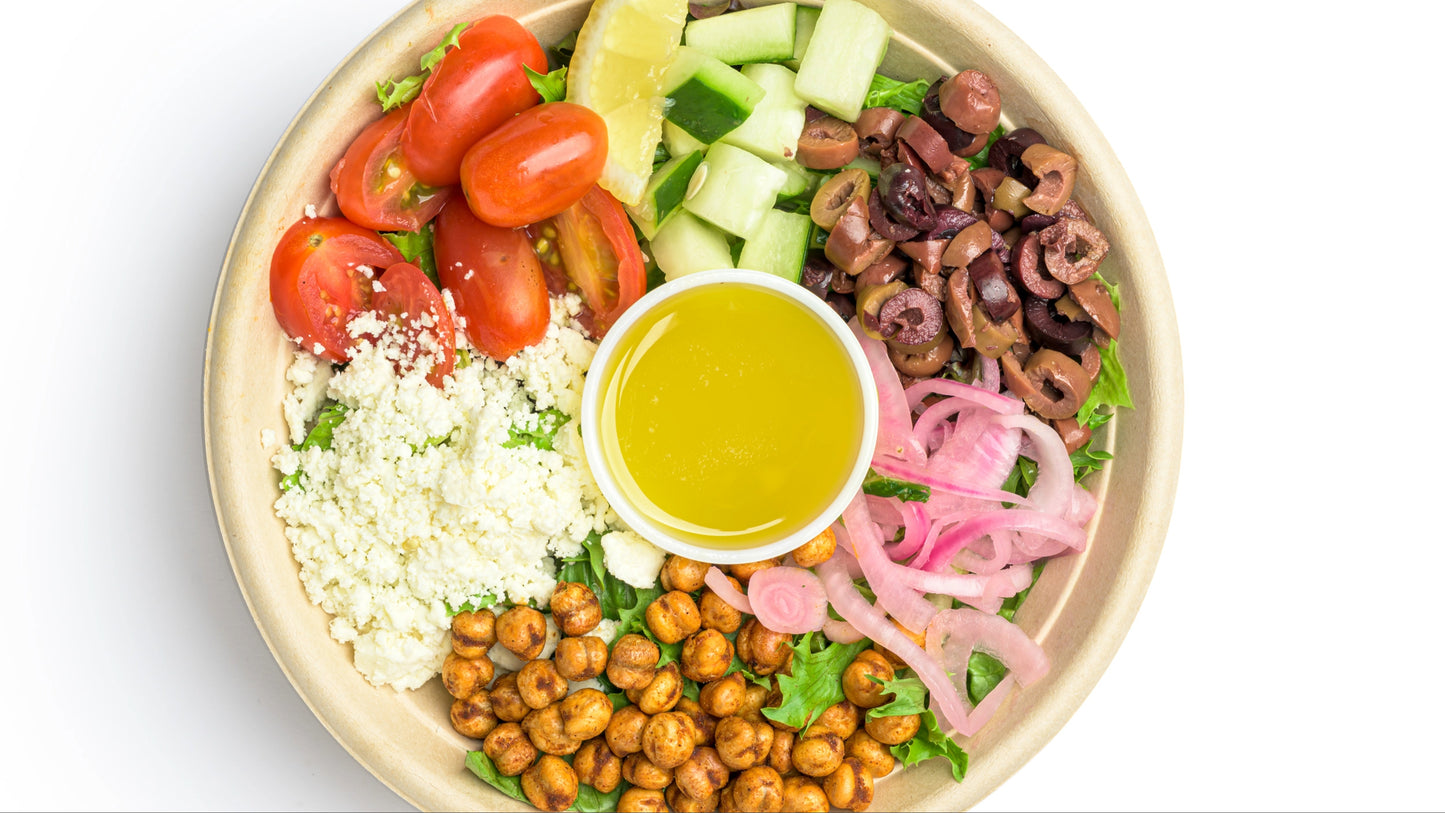 Lemon Mediterranean Salad (vegetarian, gluten free)