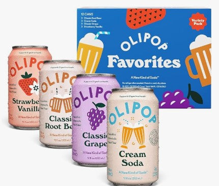 Assorted Olipop Cans for 10