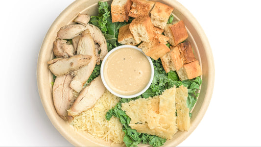Kale Chicken Caesar Salad