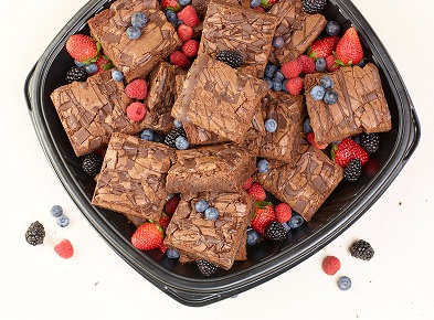 brownies & berries platter