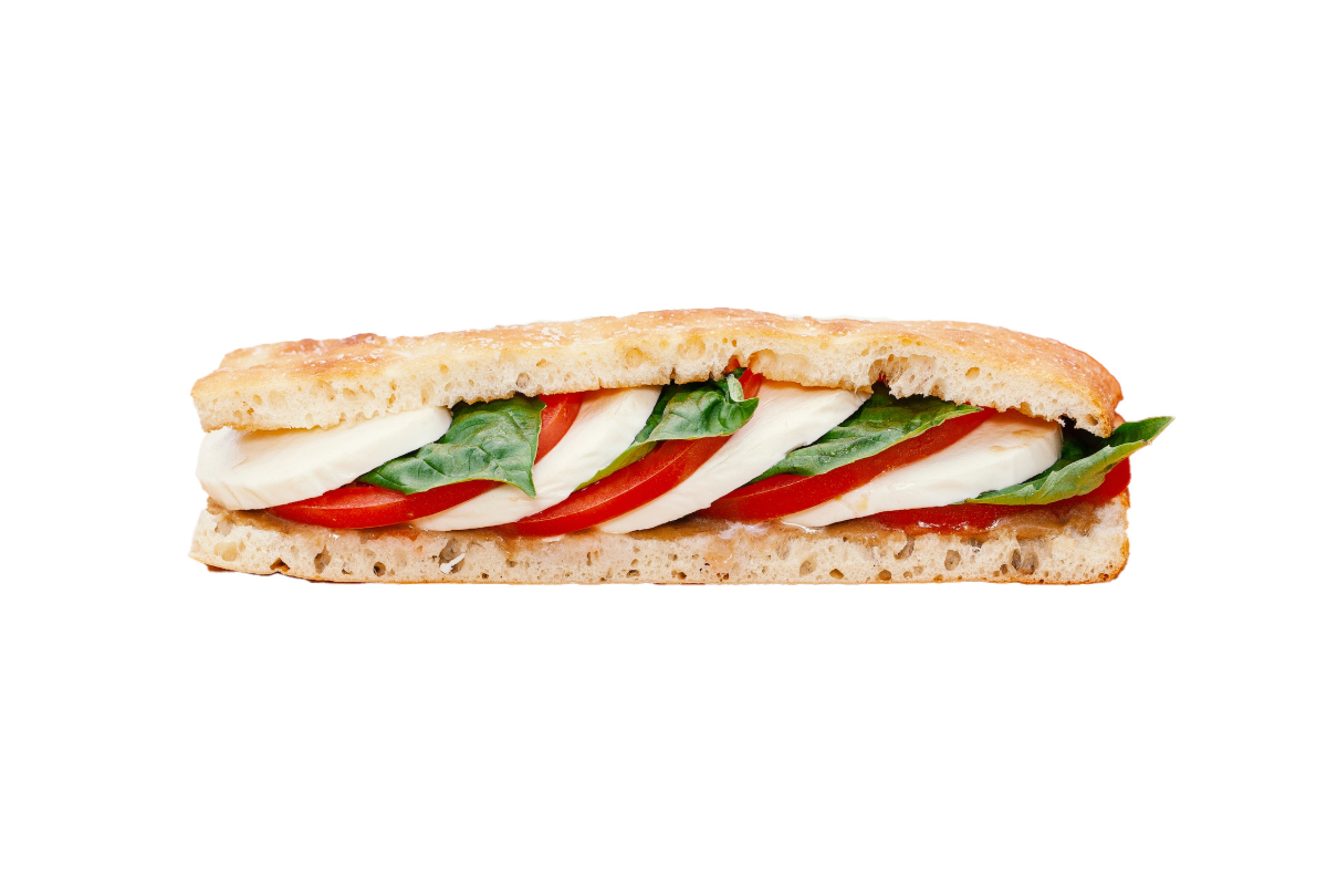 Tomato Basil Mozzarella Sandwich