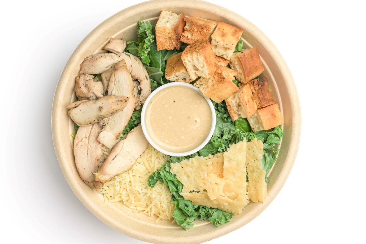 Kale Chicken Caesar Salad