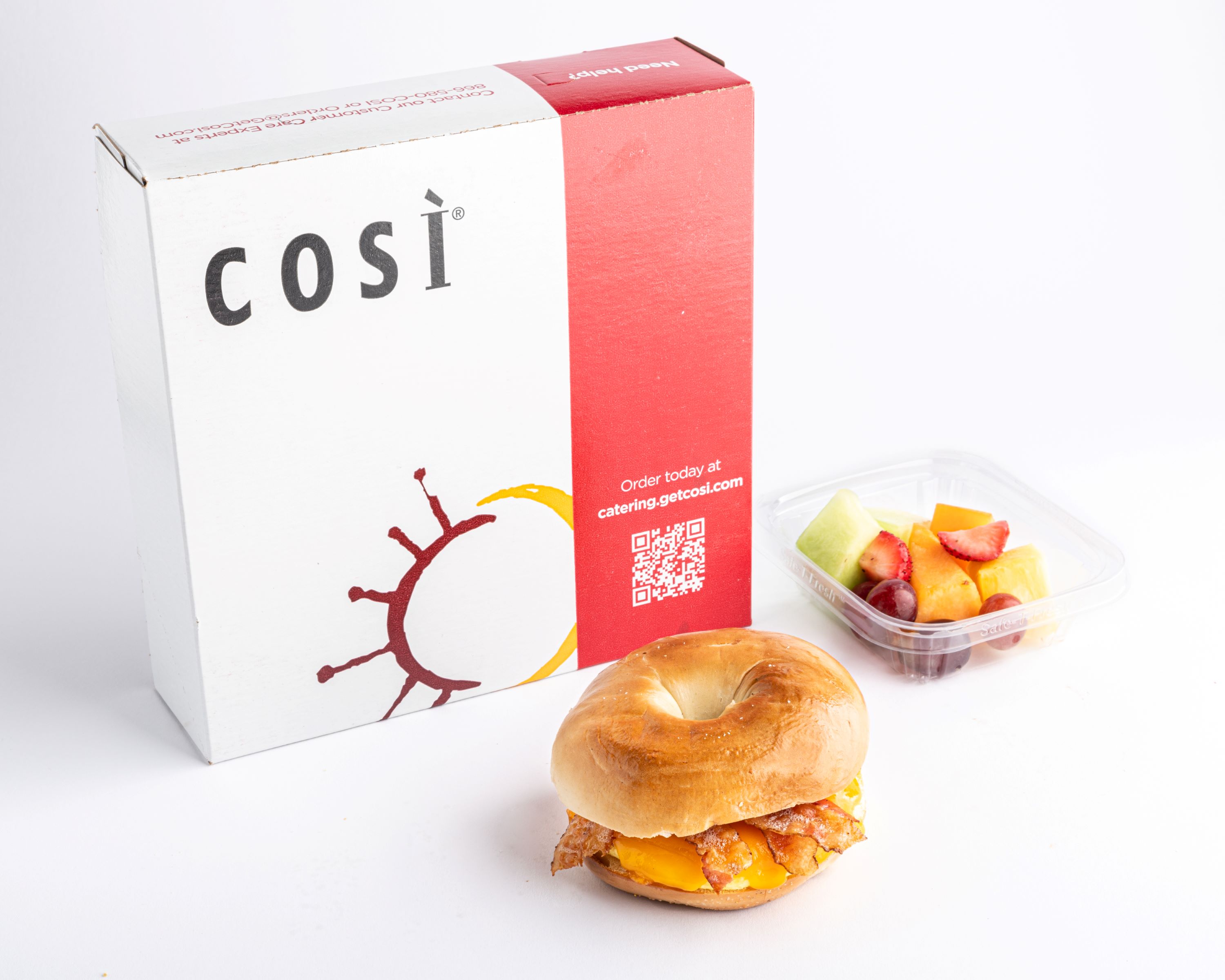 Individual Breakfast Sandwich Box (with side fruit salad) - PA